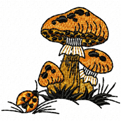 Mushroom Embroidery Design 11 Mushroom Embroidery Design 11